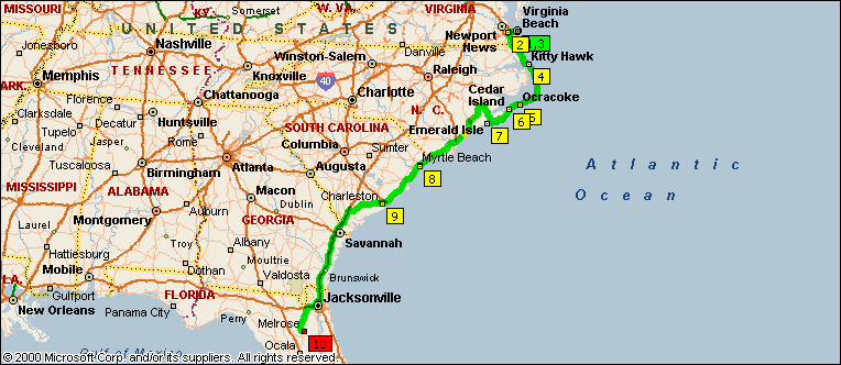 maps of virginia beach. Route Map: Virginia Beach, VA
